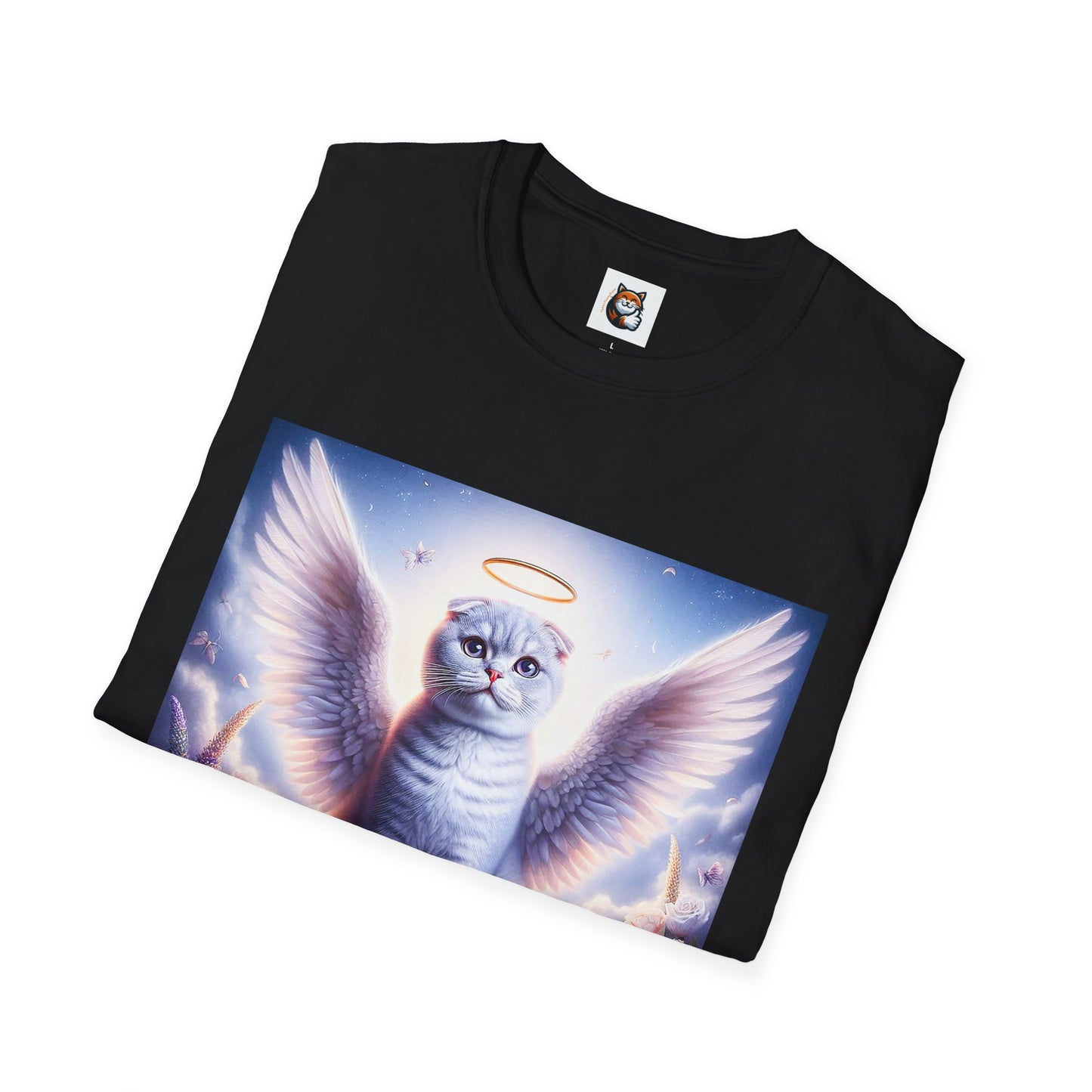 Scottish Fold Cat heavenly Angel T-Shirt
