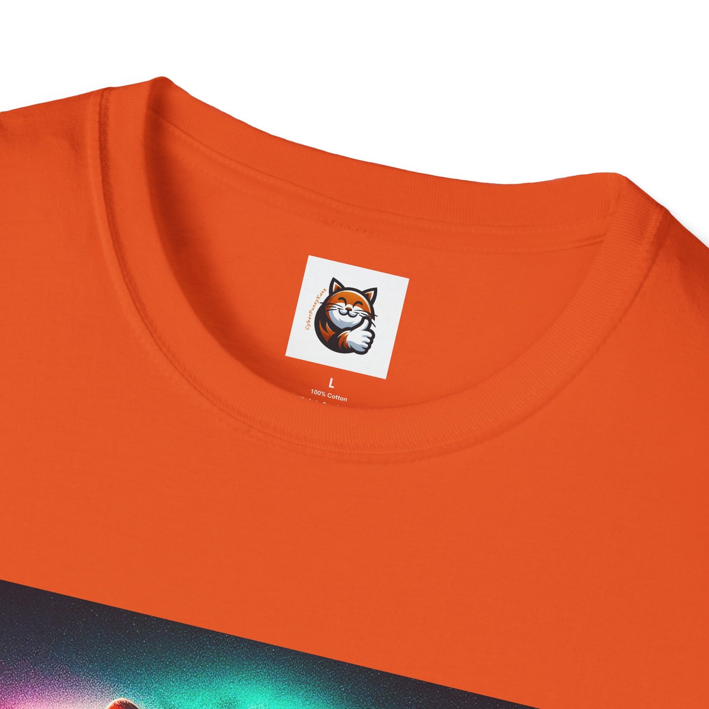 Devon Rex rainbow  Unisex Softstyle T-Shirt