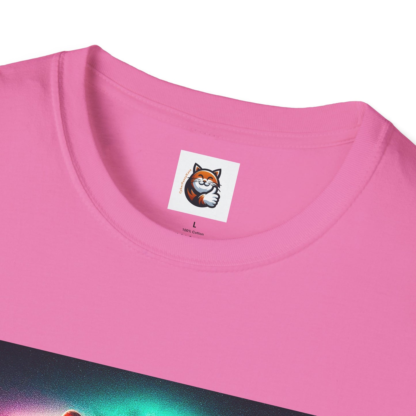 Devon Rex rainbow  Unisex Softstyle T-Shirt