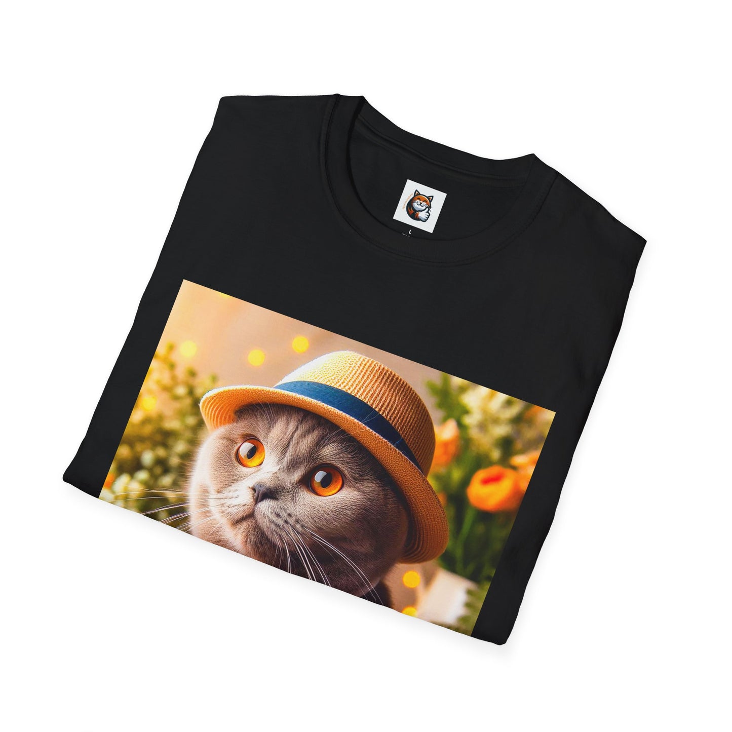 Scottish Fold Cat top hat T-Shirt