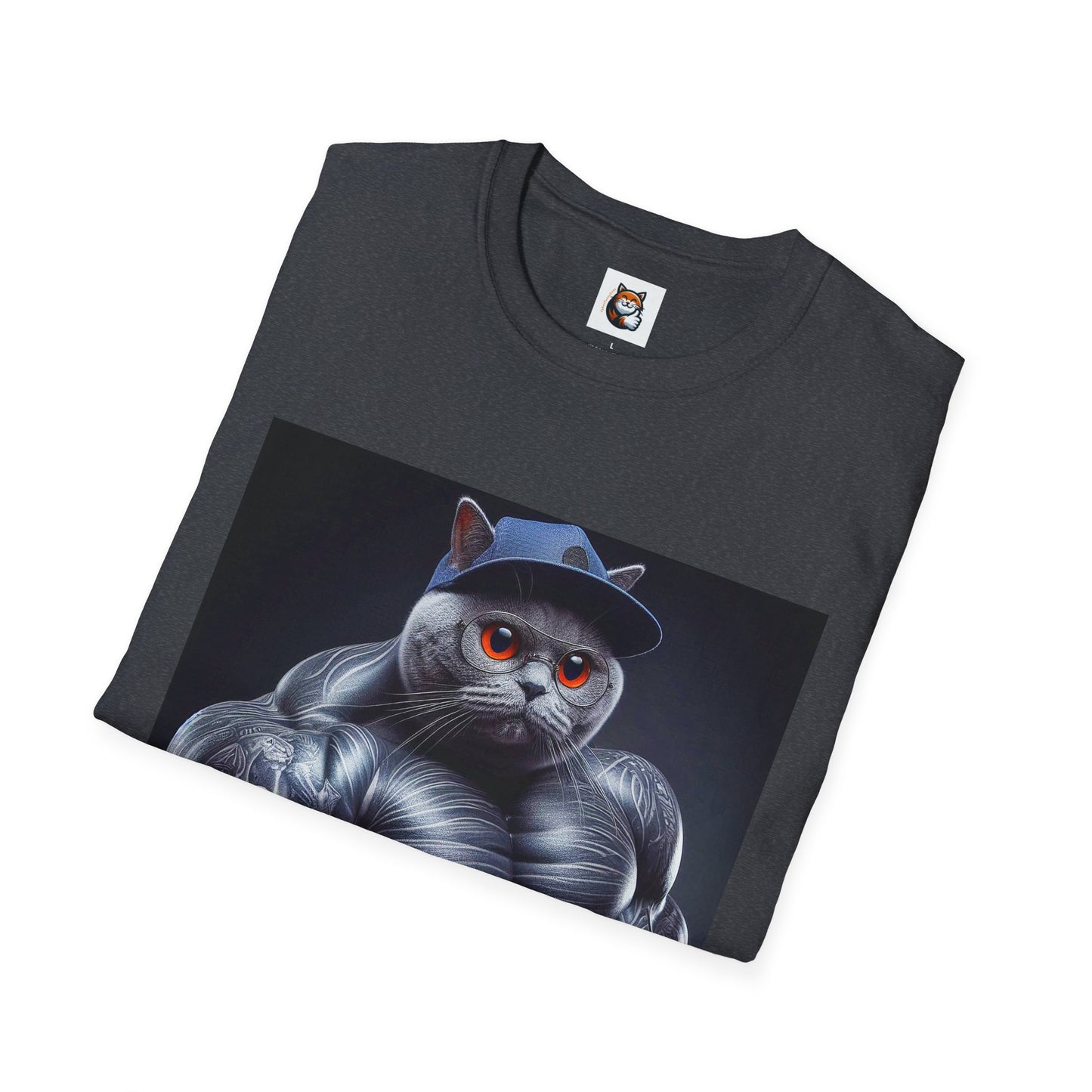 Russian Blue Cat arm day  T-Shirt