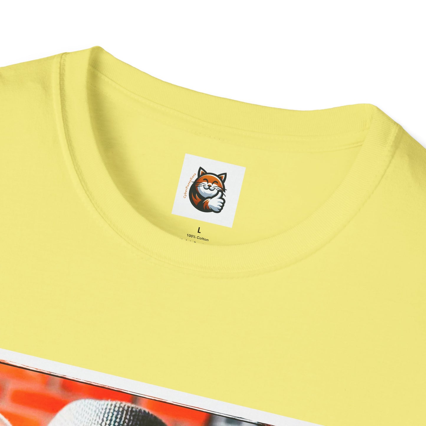 Devon Rex Cat hat and tie Softstyle T-Shirt