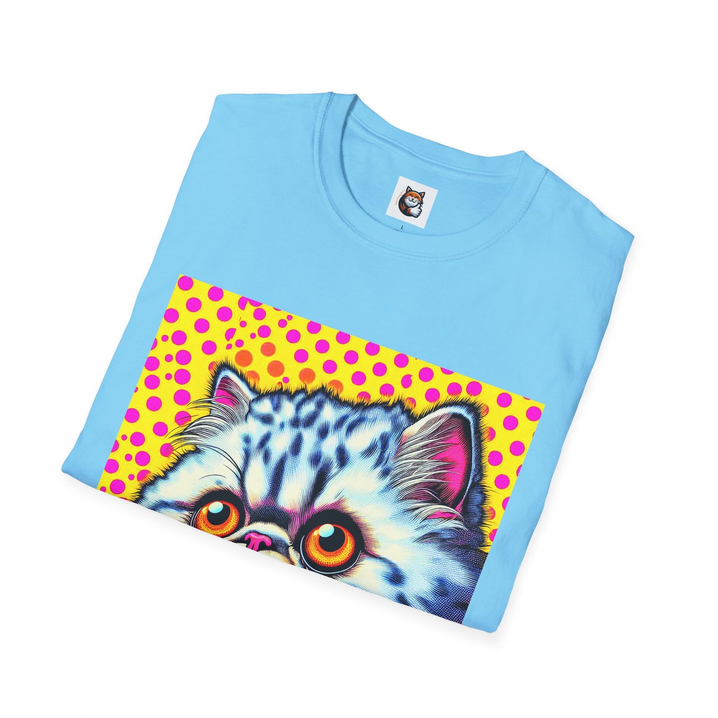 Selkirk Rex Cat T-Shirt comic book cutie