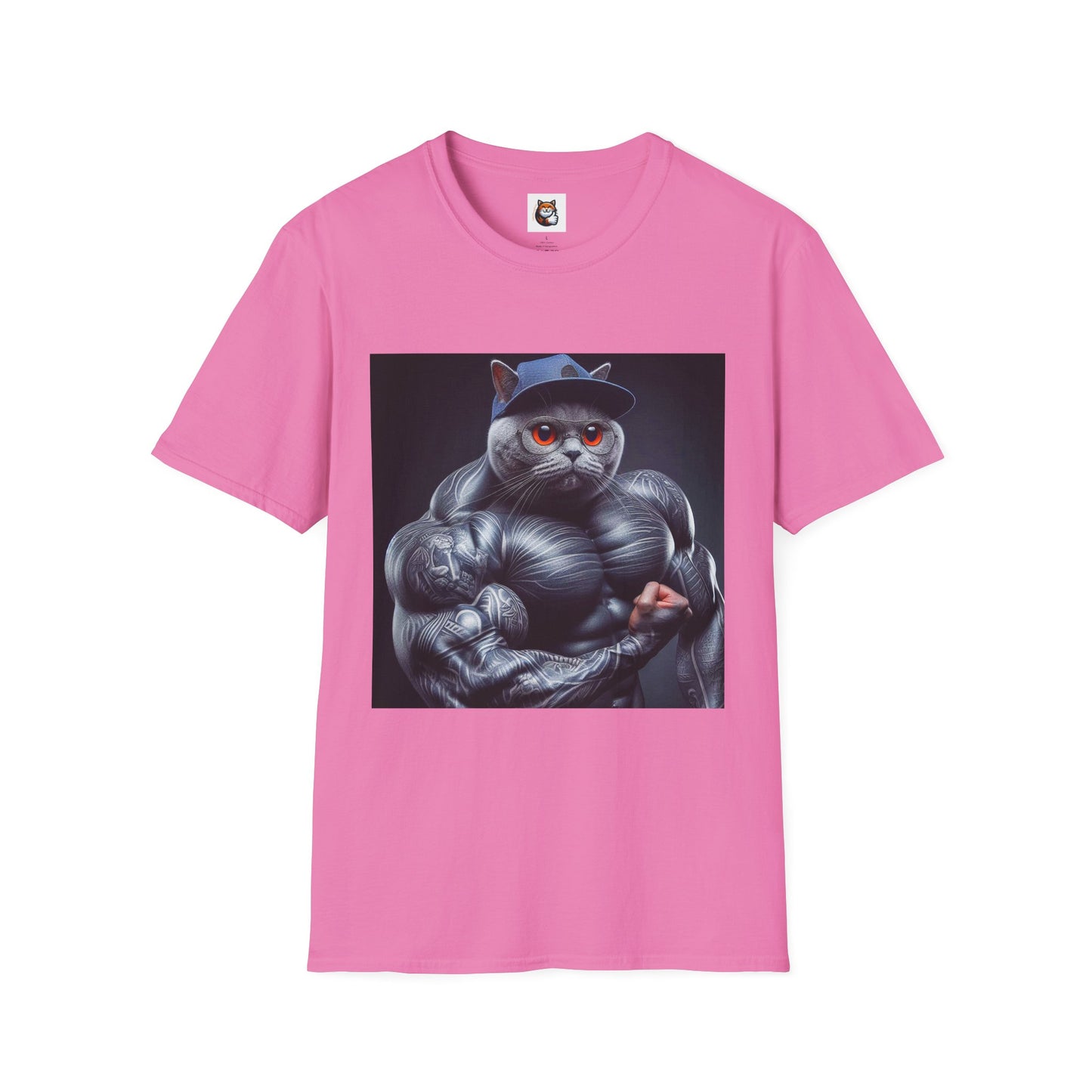 Russian Blue Cat arm day  T-Shirt