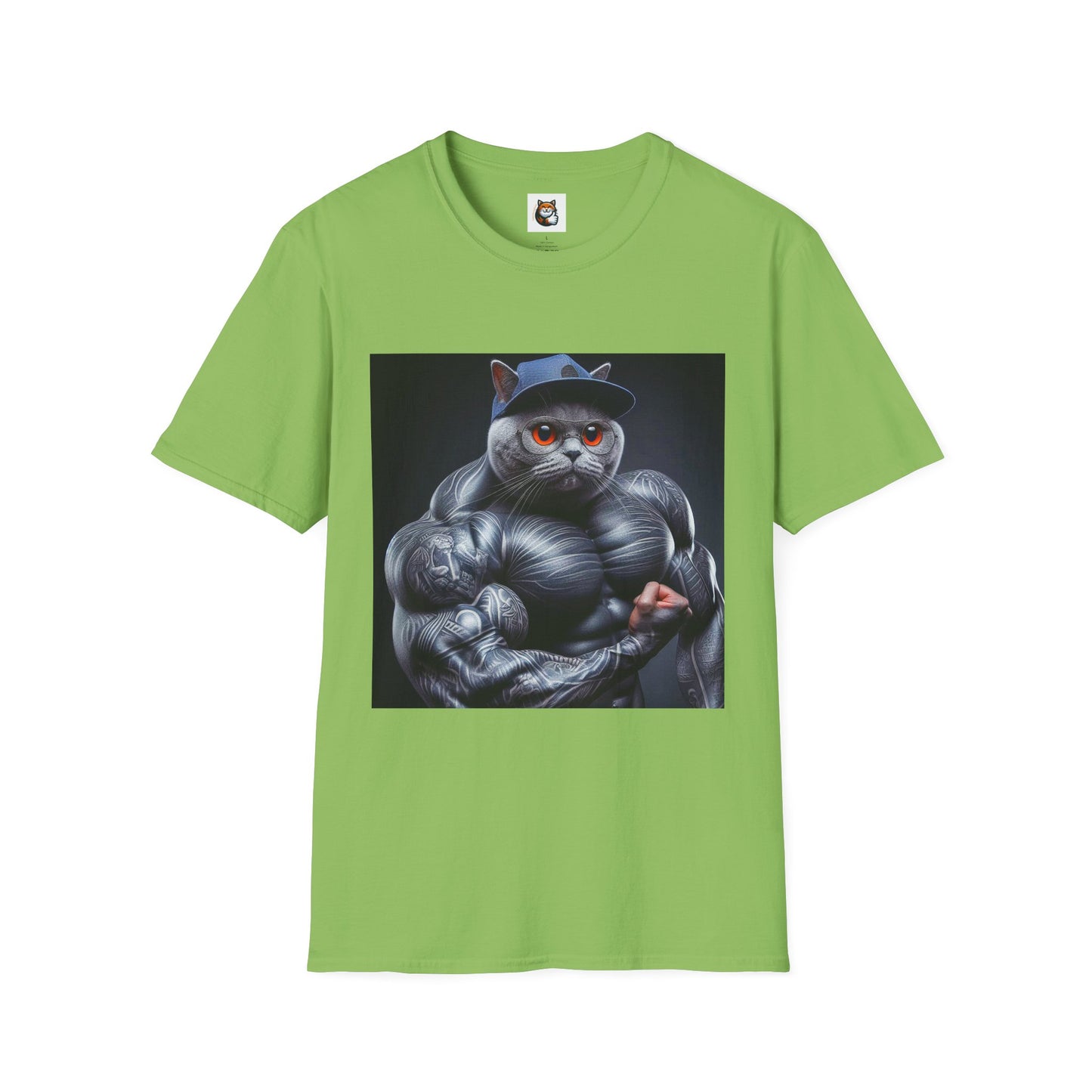 Russian Blue Cat arm day  T-Shirt