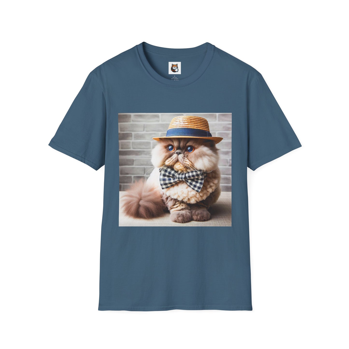 Selkirk Rex Cat T-Shirt hat and bow tie