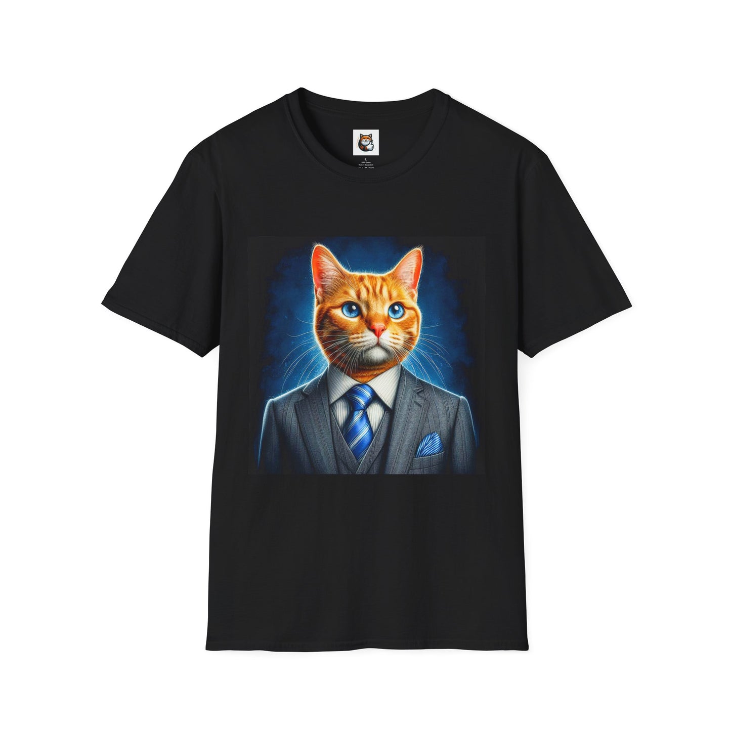 Domestic Cat Unisex suit and tie T-Shirt
