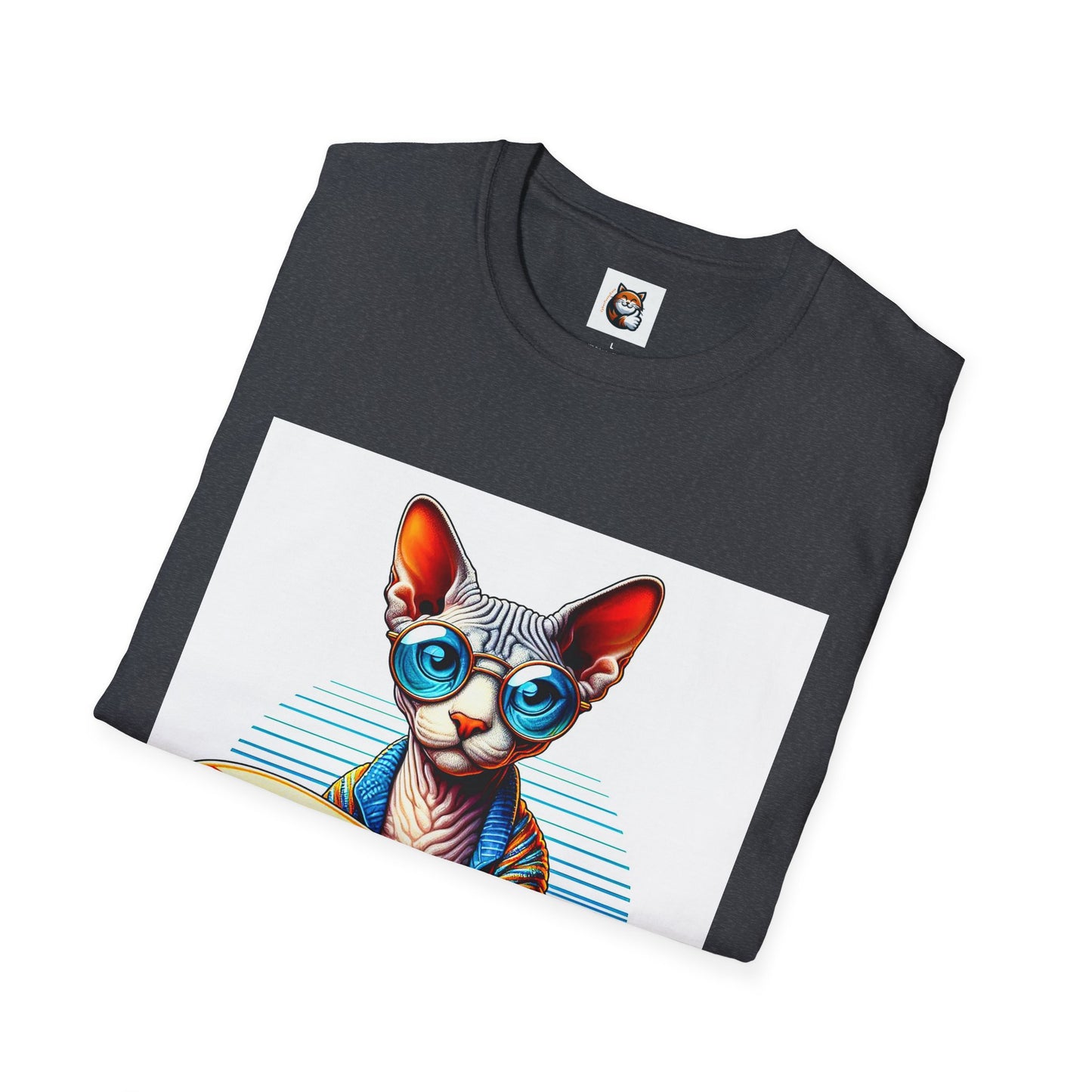 Devon Rex Cat Unisex Softstyle T-Shirt
