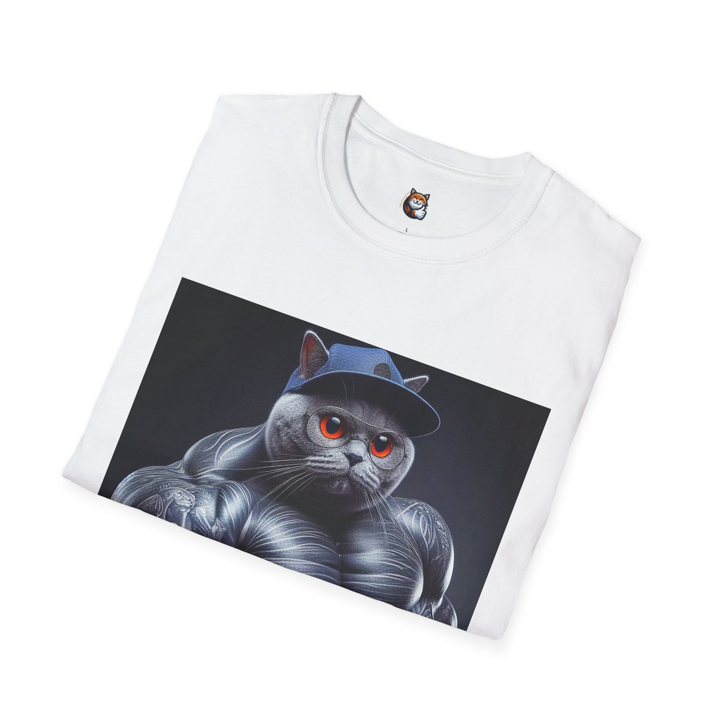 Russian Blue Cat arm day  T-Shirt