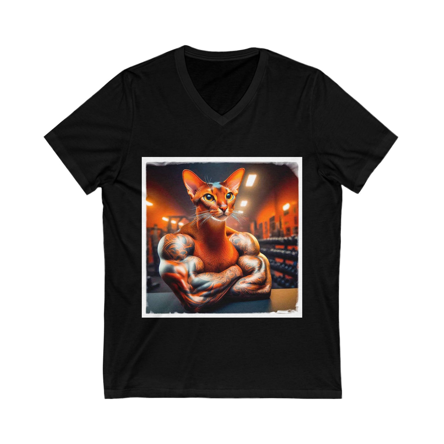 Abyssinian trainer Jersey Short Sleeve V-Neck Tee