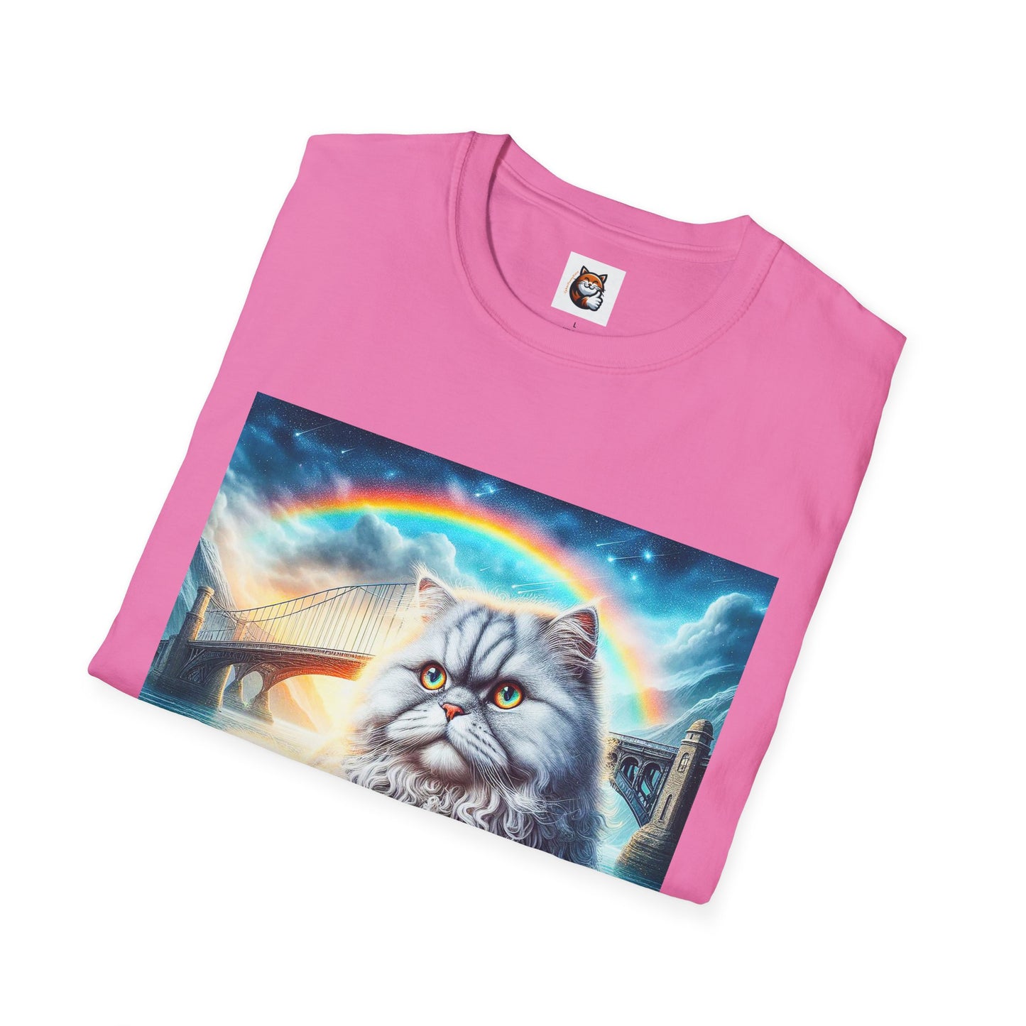 Selkirk Rex Cat T-Shirt  rainbow bridge