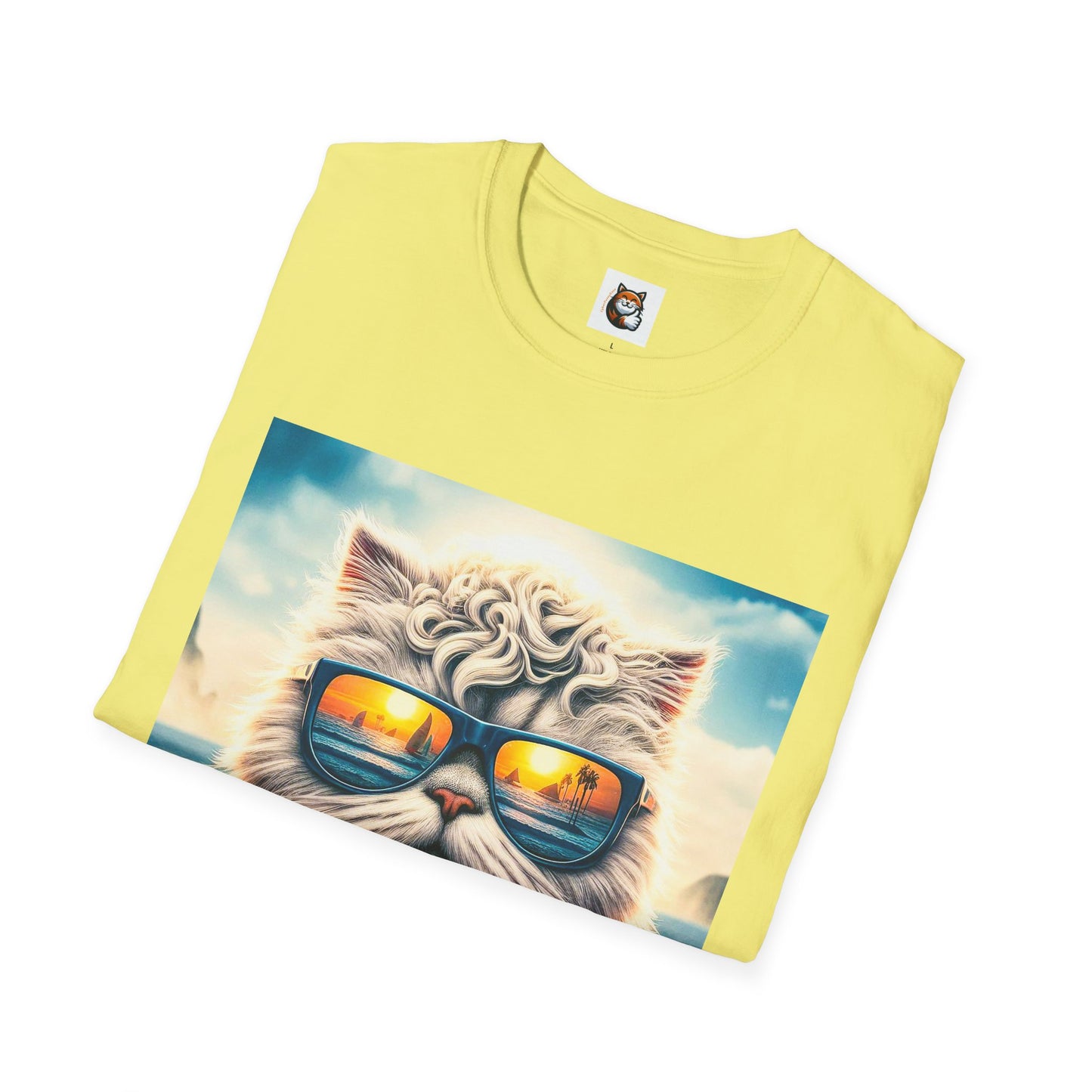 Selkirk Rex Cat T-Shirt  beach day