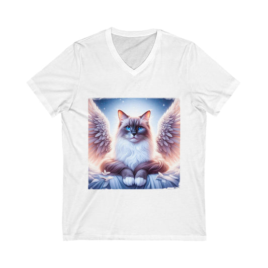 Birman Unisex Jersey Short Sleeve V-Neck Tee