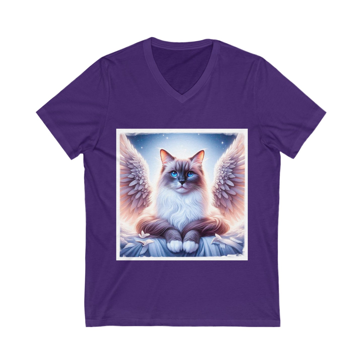 Birman Unisex Jersey Short Sleeve V-Neck Tee