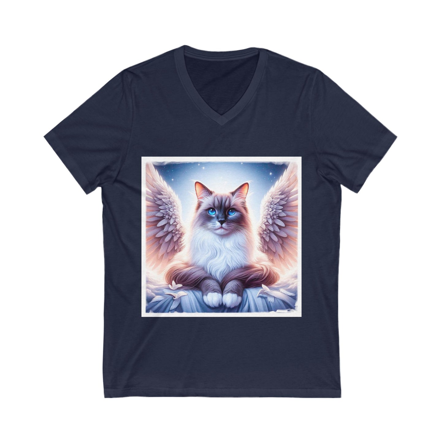 Birman Unisex Jersey Short Sleeve V-Neck Tee