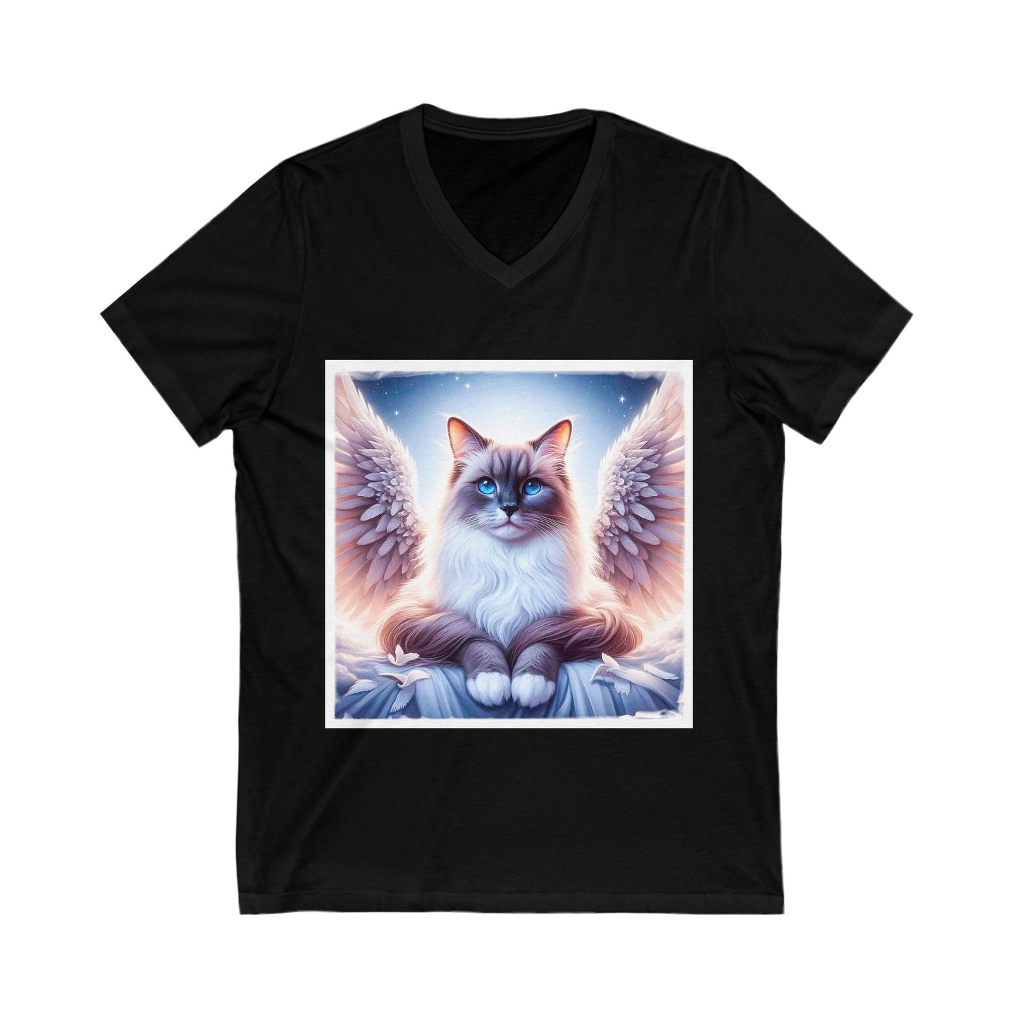 Birman Unisex Jersey Short Sleeve V-Neck Tee