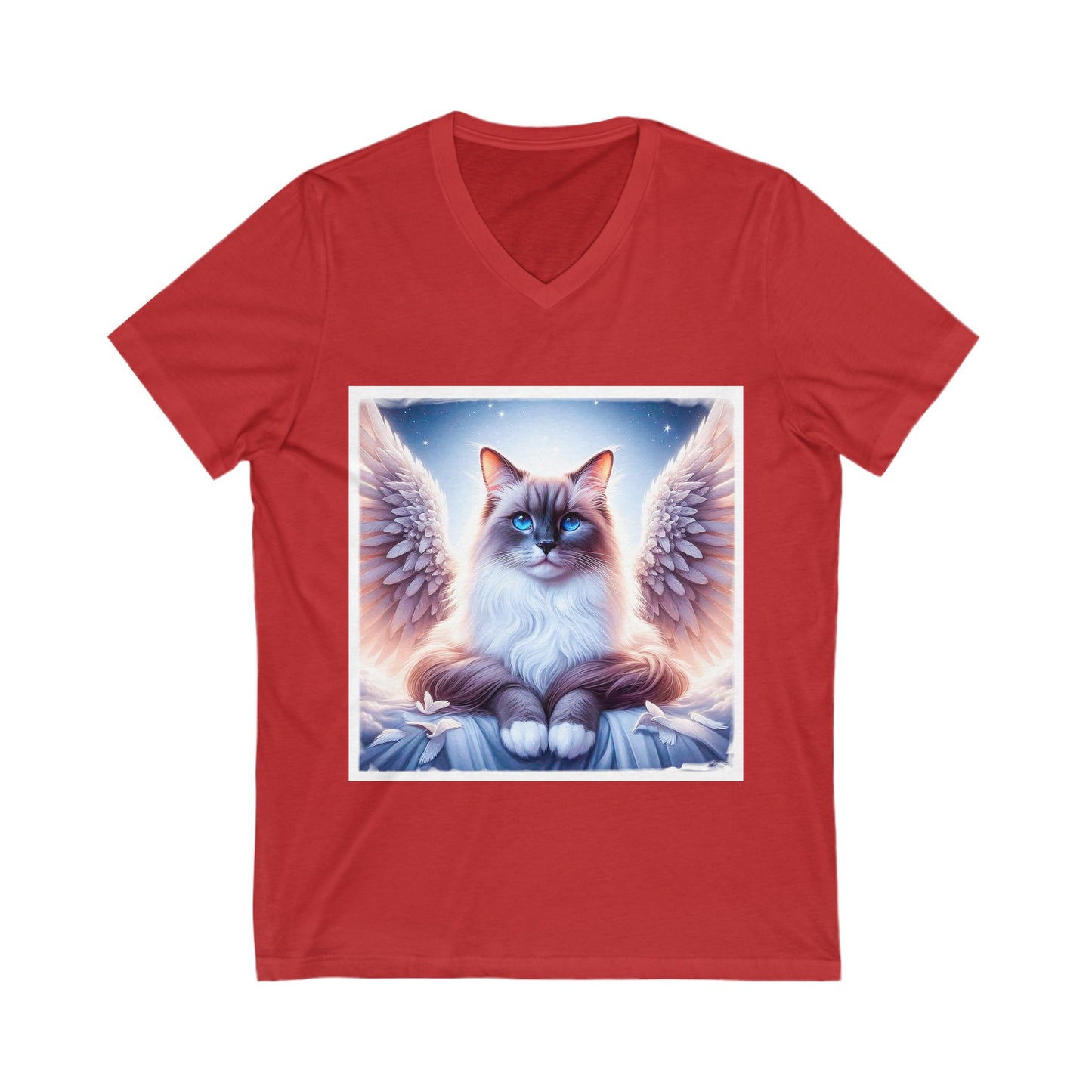 Birman Unisex Jersey Short Sleeve V-Neck Tee