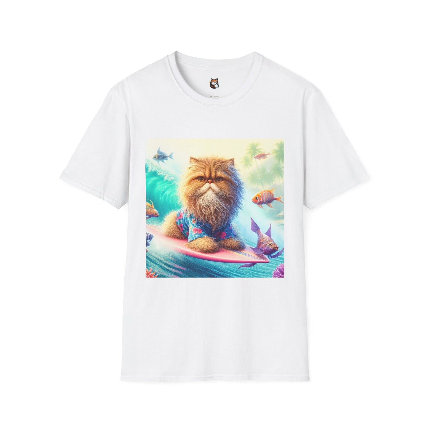 Selkirk Rex Cat T-Shirt angry surfer
