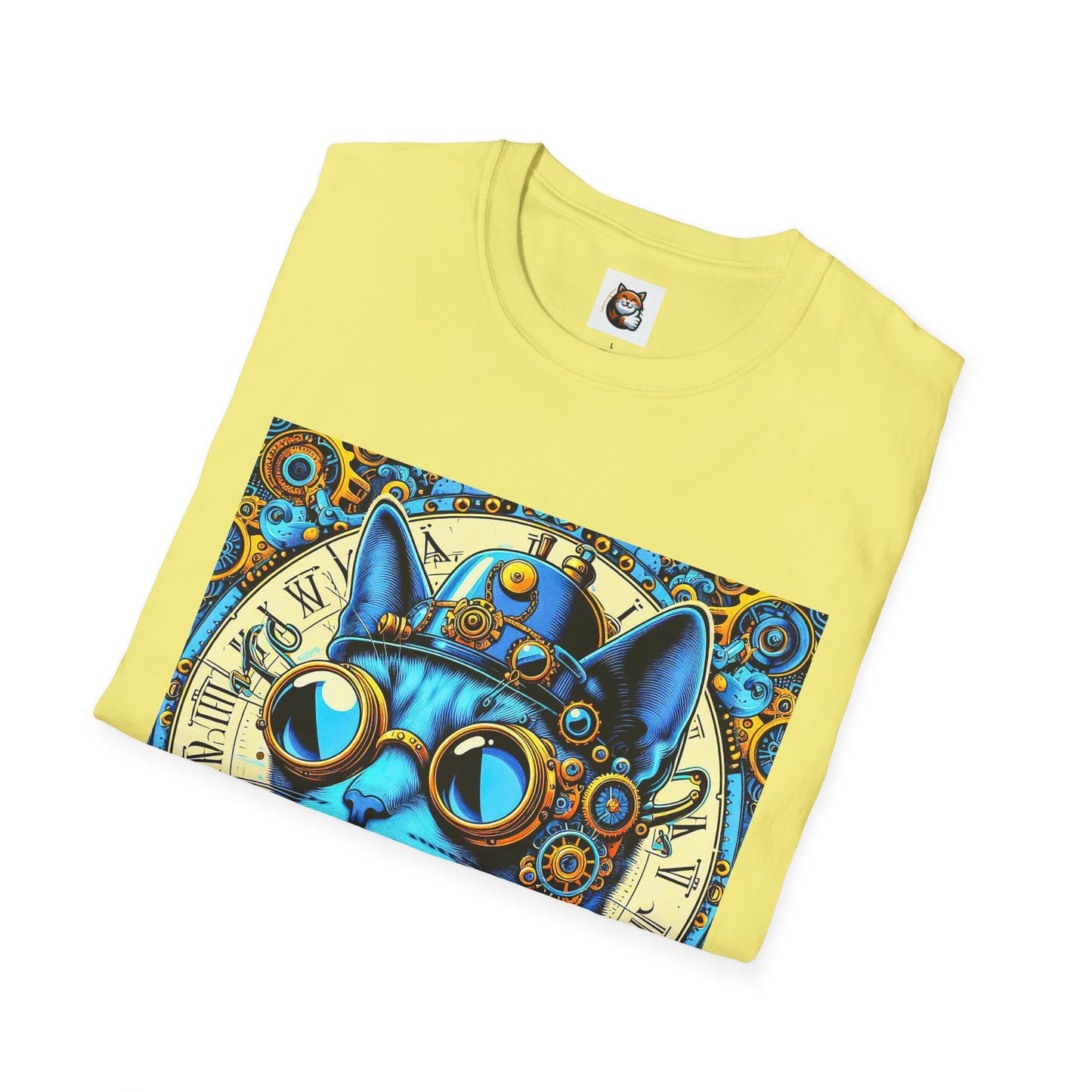 Russian Blue Cat steam punk T-Shirt
