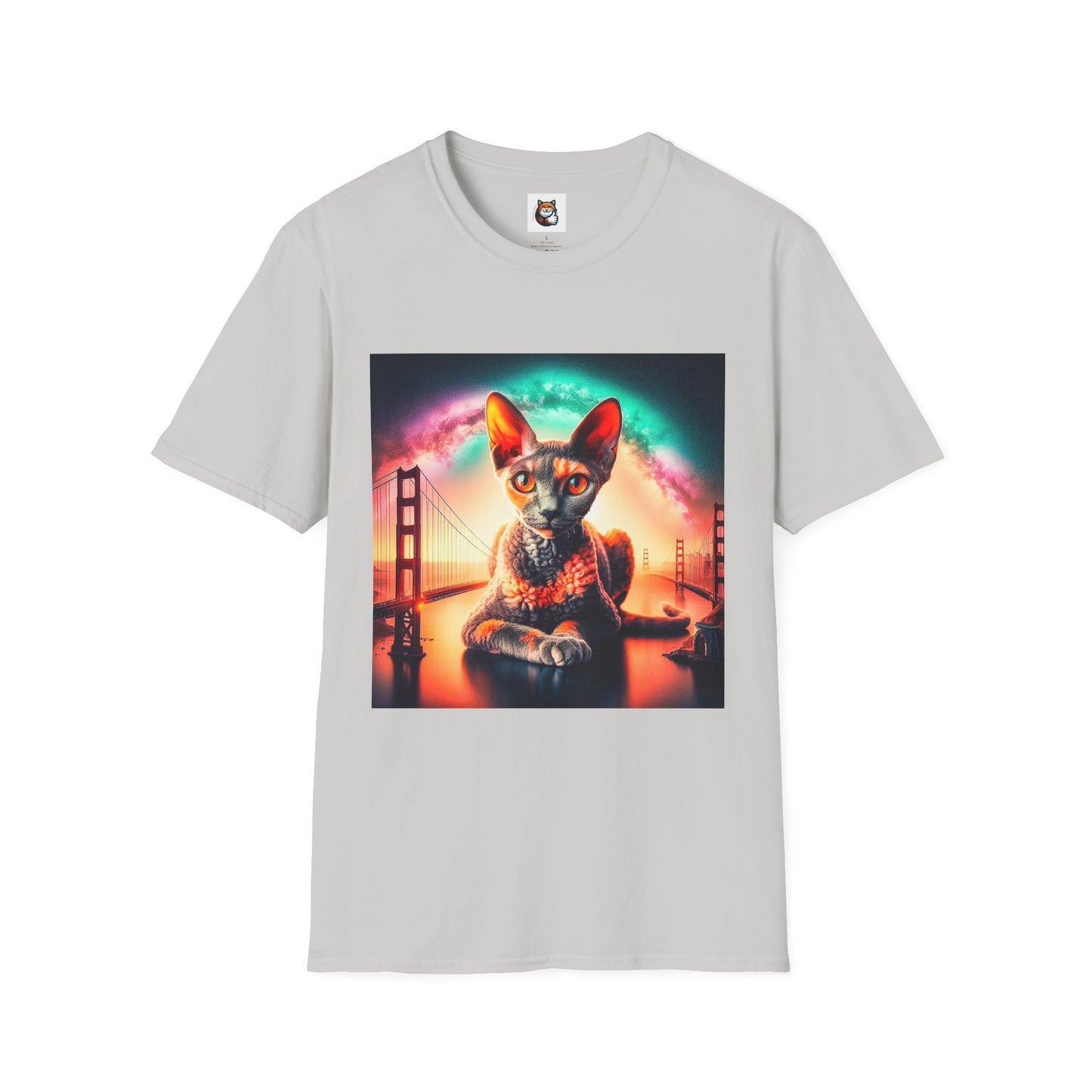Devon Rex Cat Unisex Softstyle T-Shirt