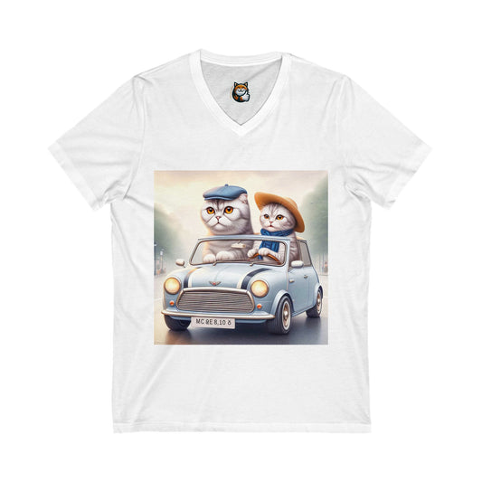 Scottish Fold Cat fun couple driving