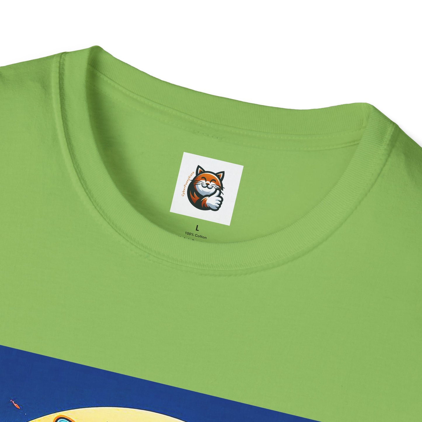 Russian Blue Cat Unisex Softstyle T-Shirt