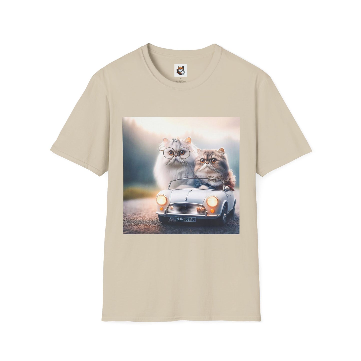 Wacky Persian Cat Unisex Softstyle T-Shirt