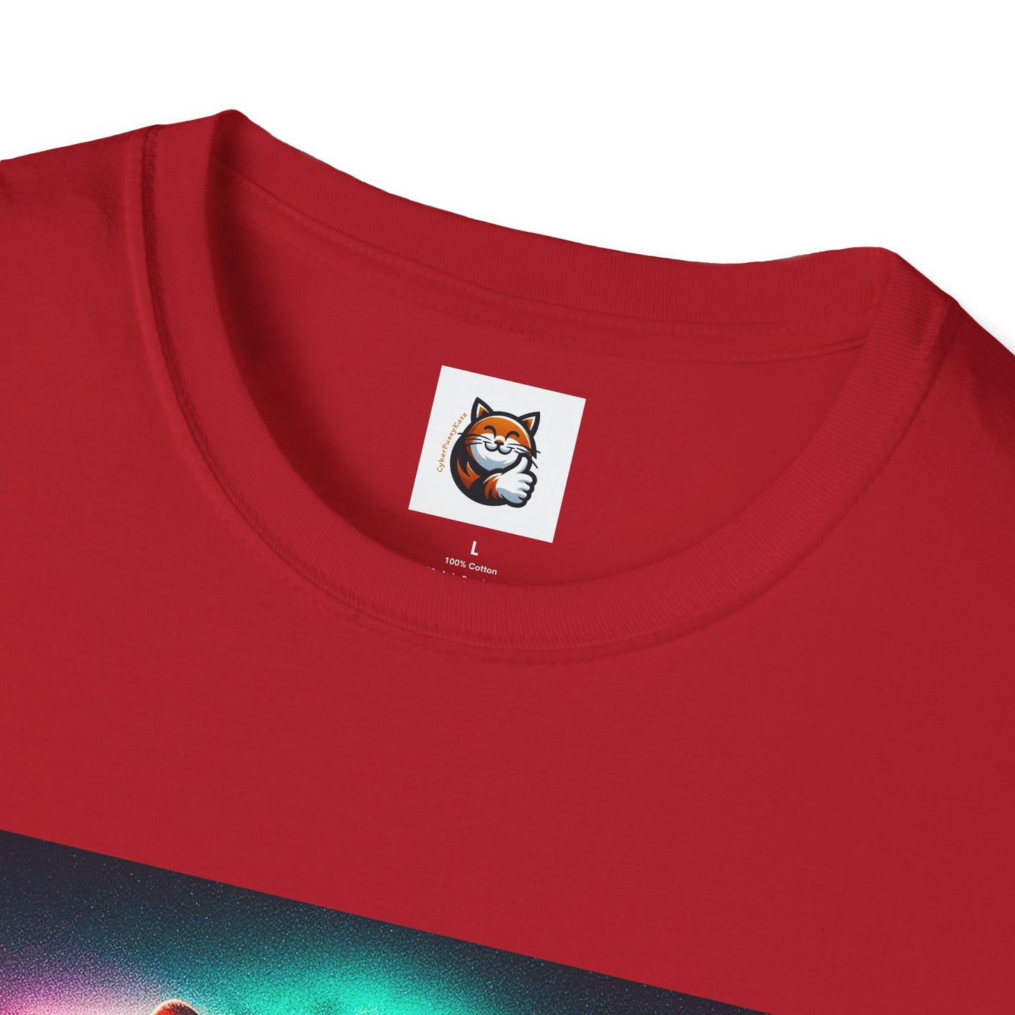 Devon Rex rainbow  Unisex Softstyle T-Shirt