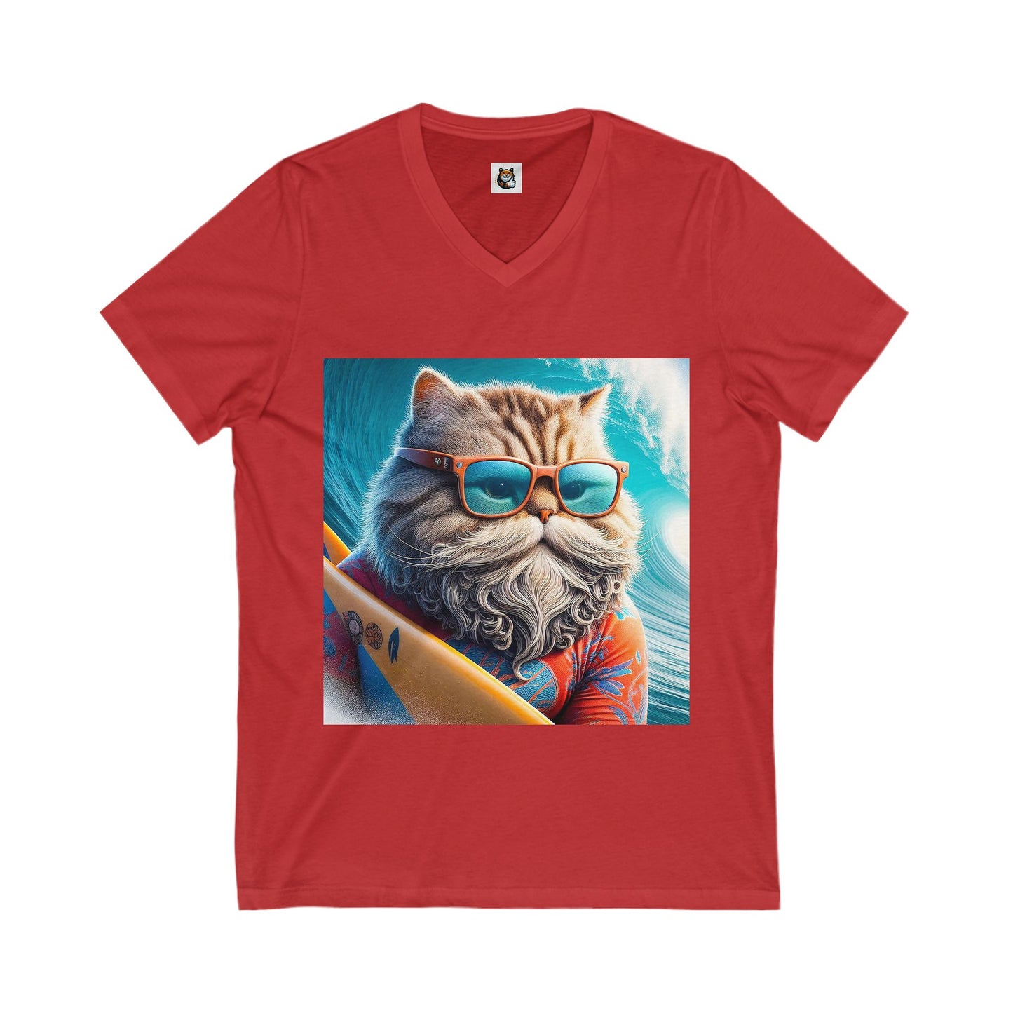 Selkirk Rex Design V-Neck old surfer