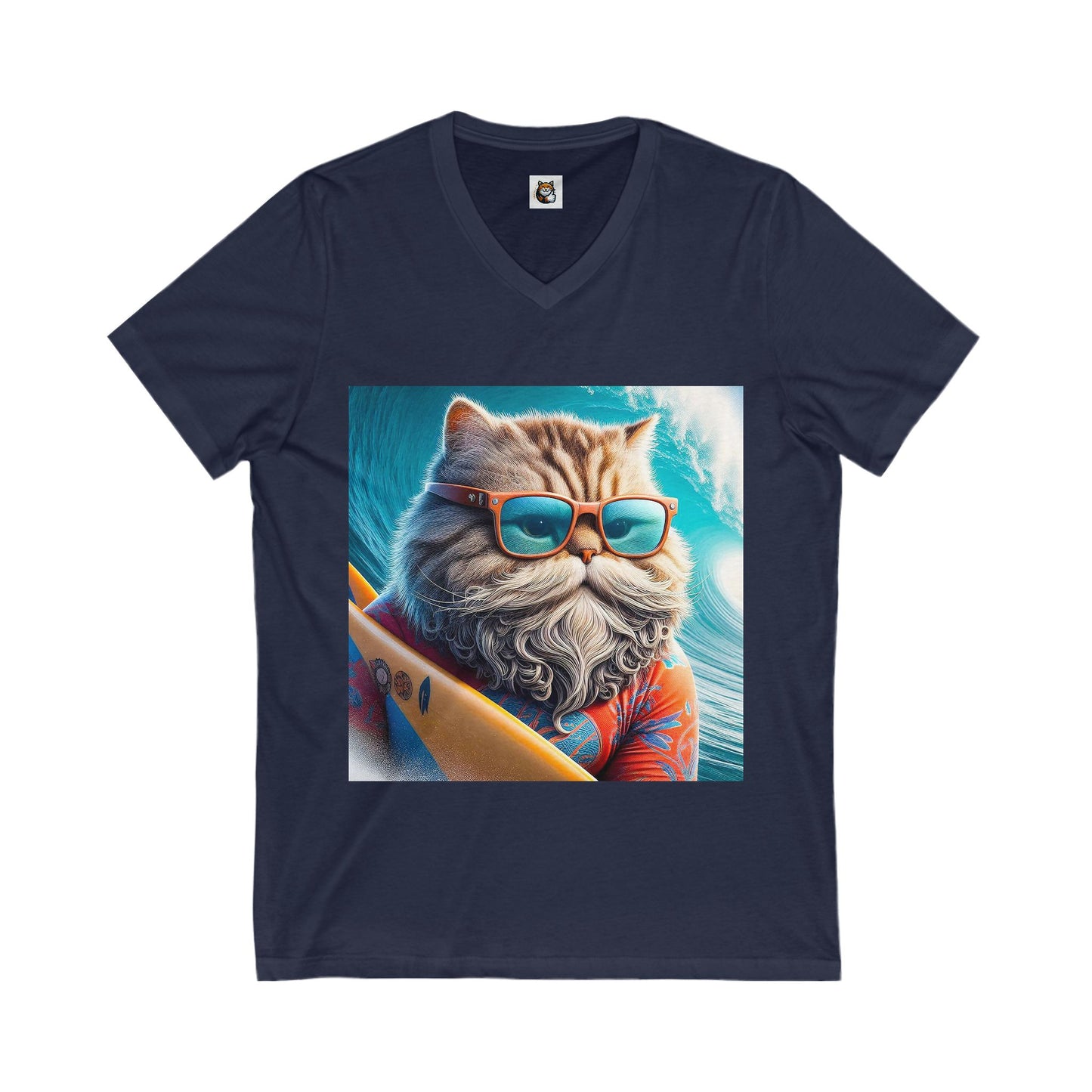 Selkirk Rex Design V-Neck old surfer