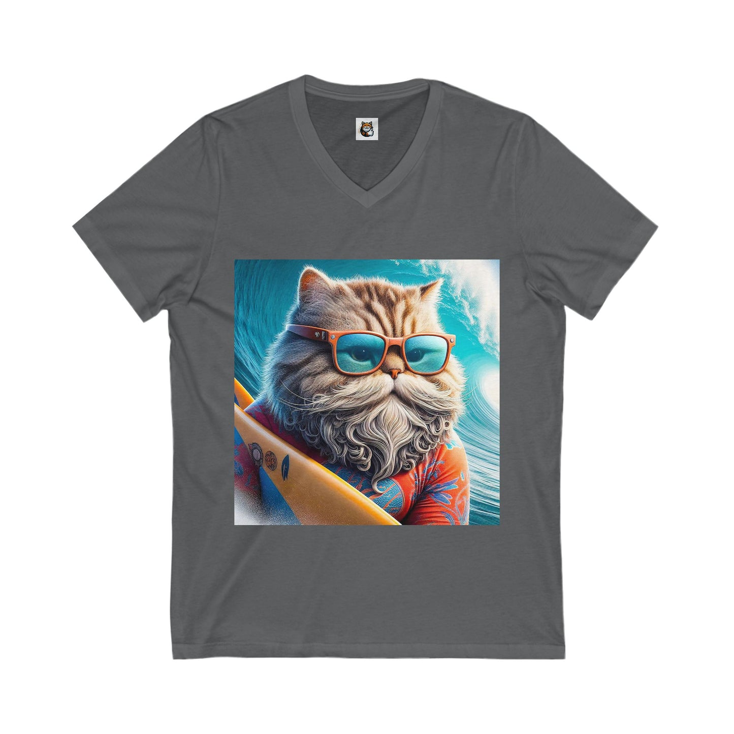 Selkirk Rex Design V-Neck old surfer