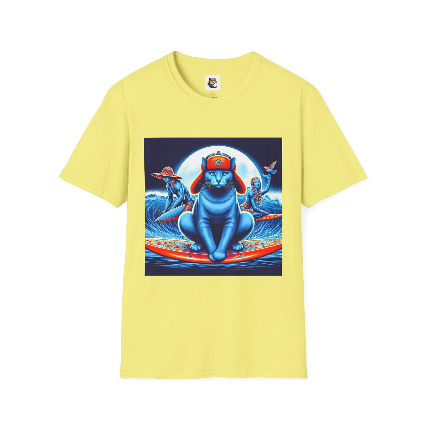 Russian Blue Cat Unisex Softstyle T-Shirt
