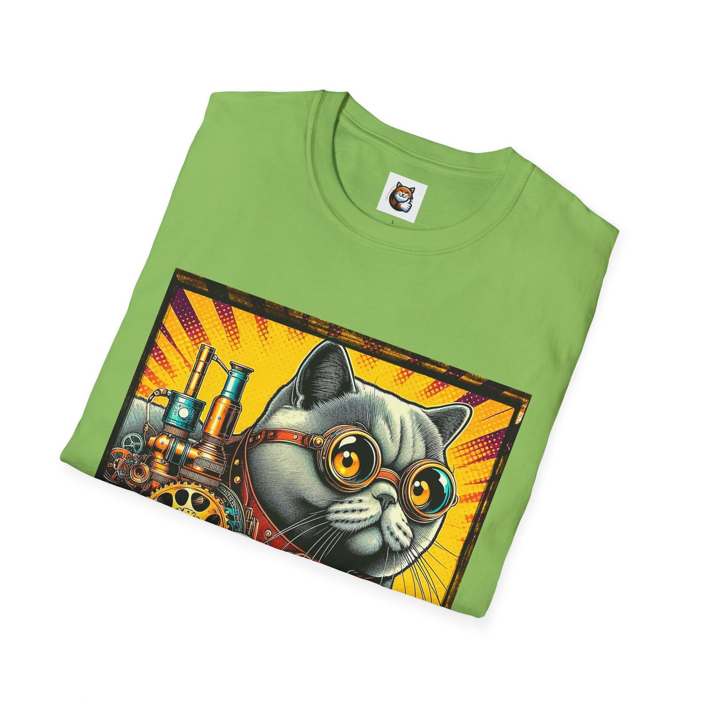 British Shorthair steam punk Softstyle T-Shirt