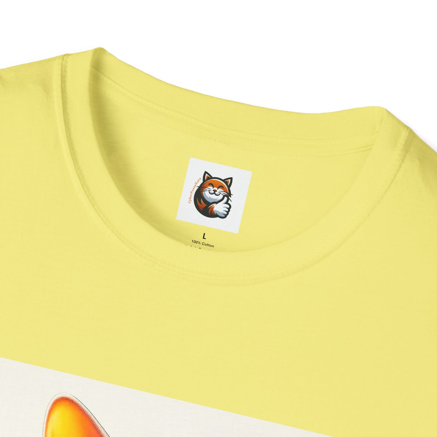 Devon Rex Cat surfing beauty  Softstyle T-Shirt