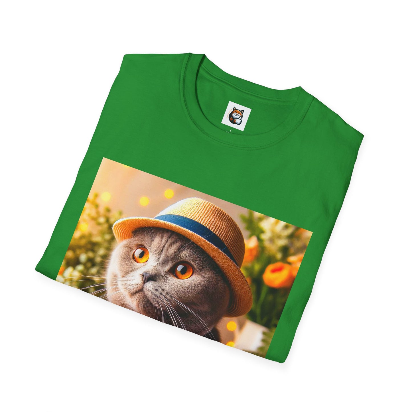 Scottish Fold Cat top hat T-Shirt