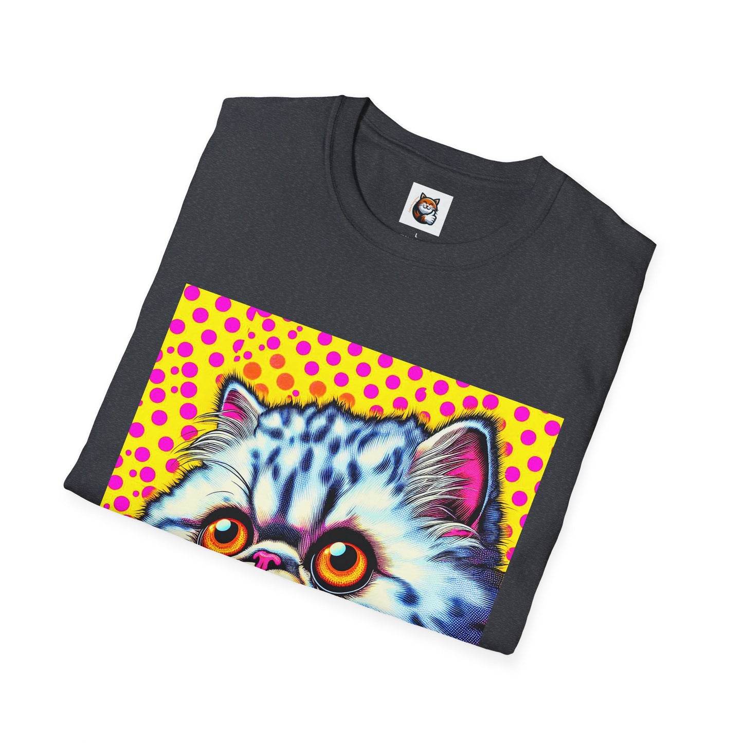 Selkirk Rex Cat T-Shirt comic book cutie