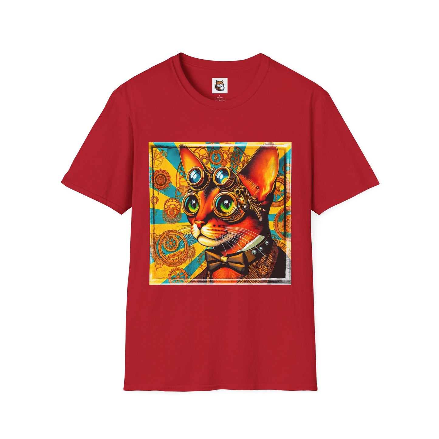 Abyssinian Unisex  steam punk Softstyle T-Shirt