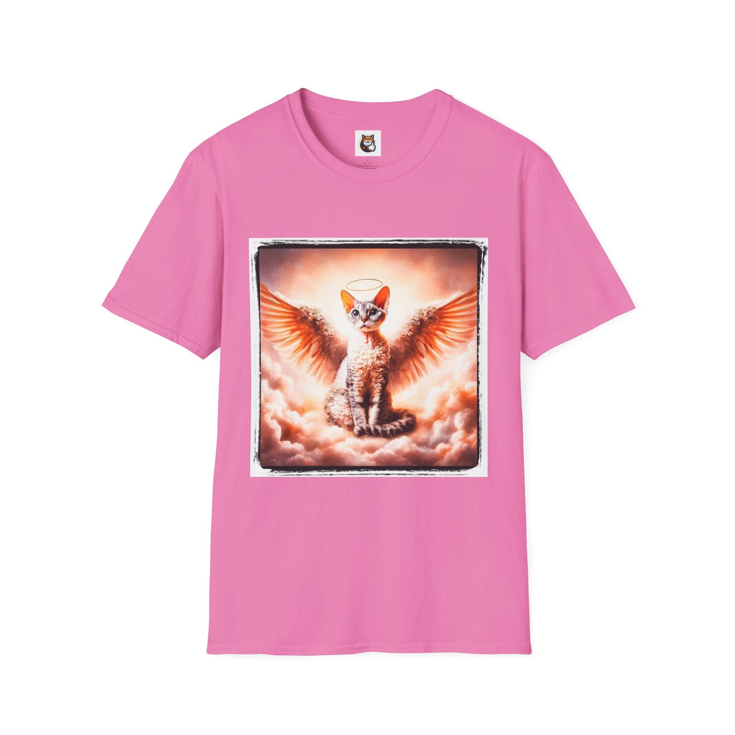 Devon Rex Cat Unisex Softstyle T-Shirt