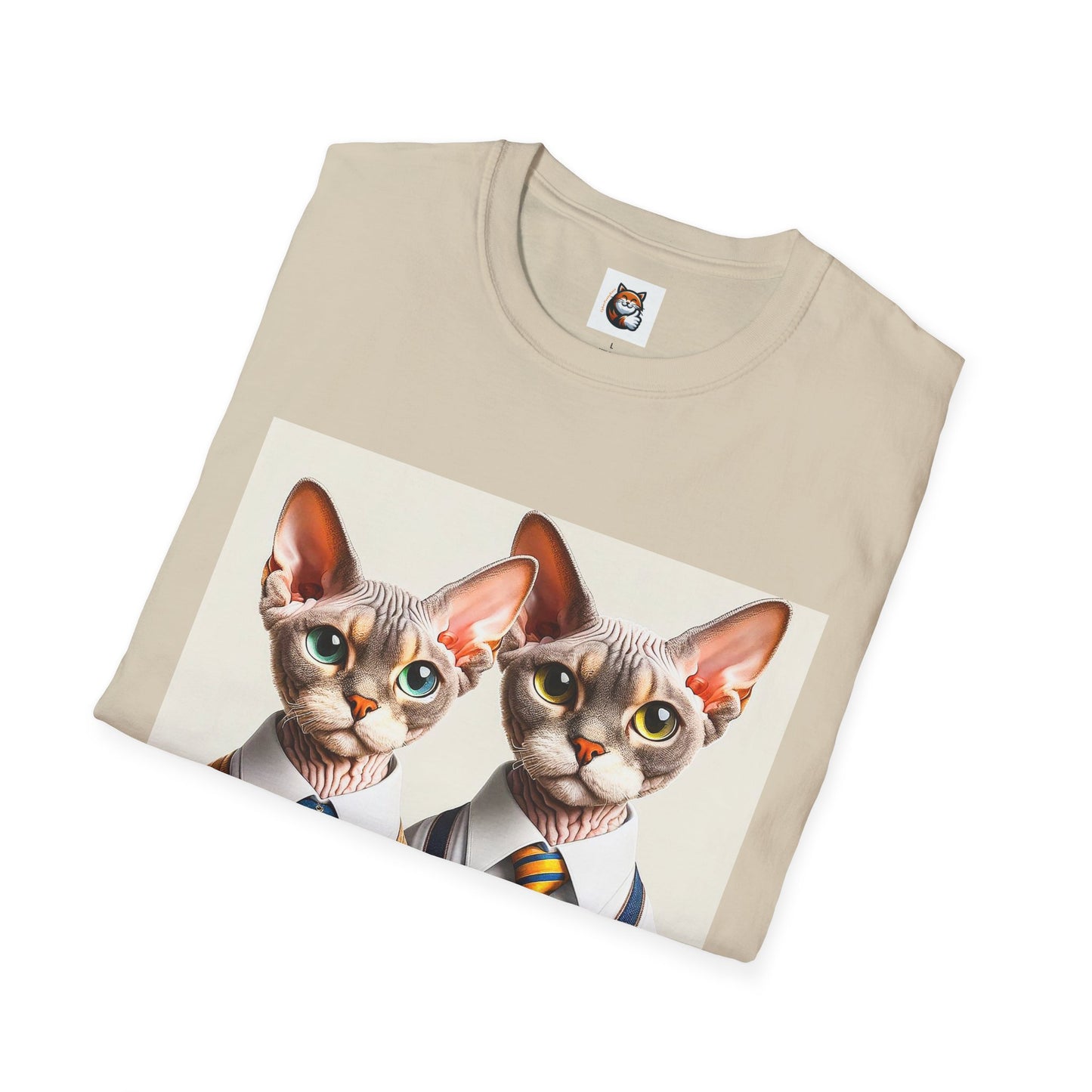 Devon Rex Cat suits Softstyle T-Shirt