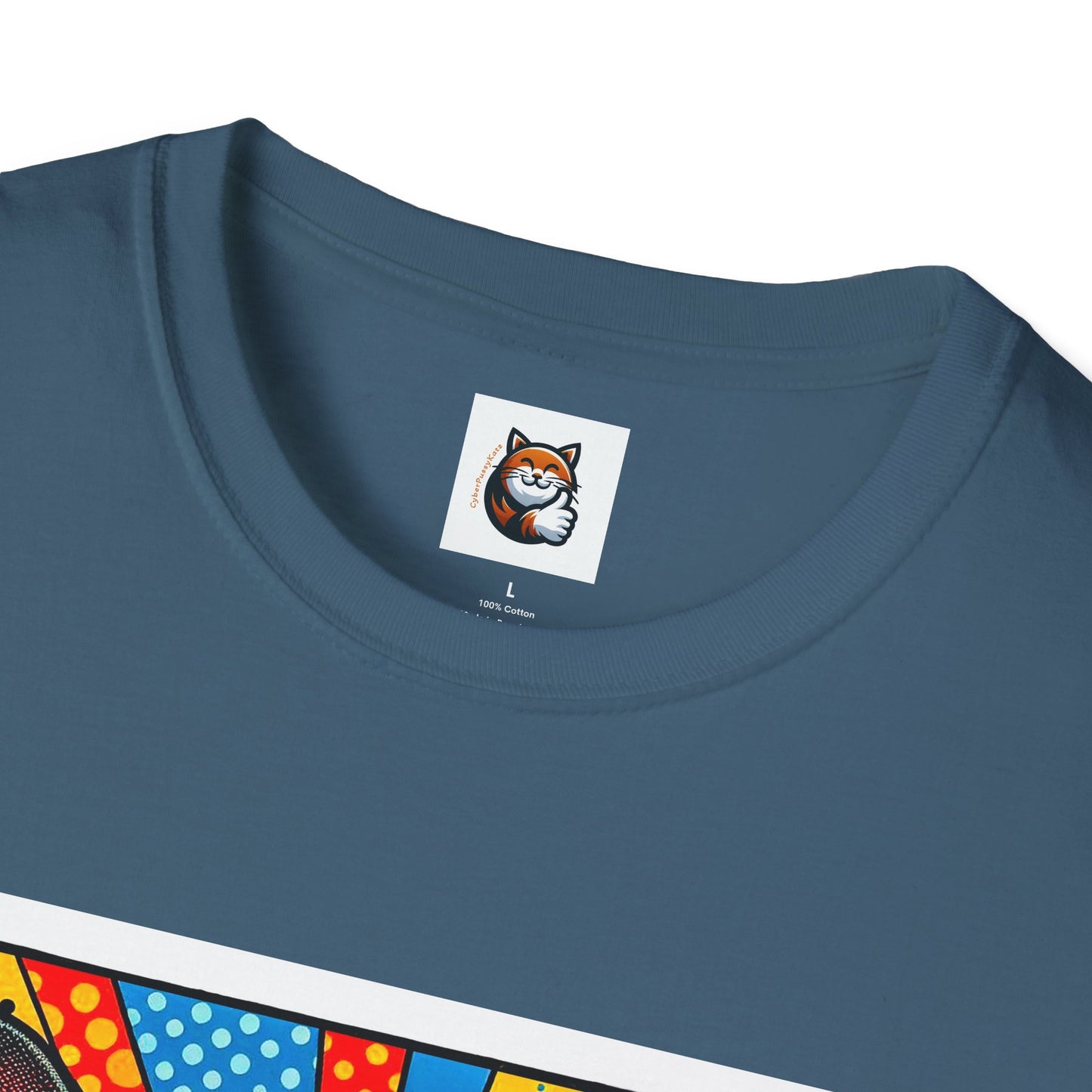 Devon Rex Comic book  Unisex Softstyle T-Shirt