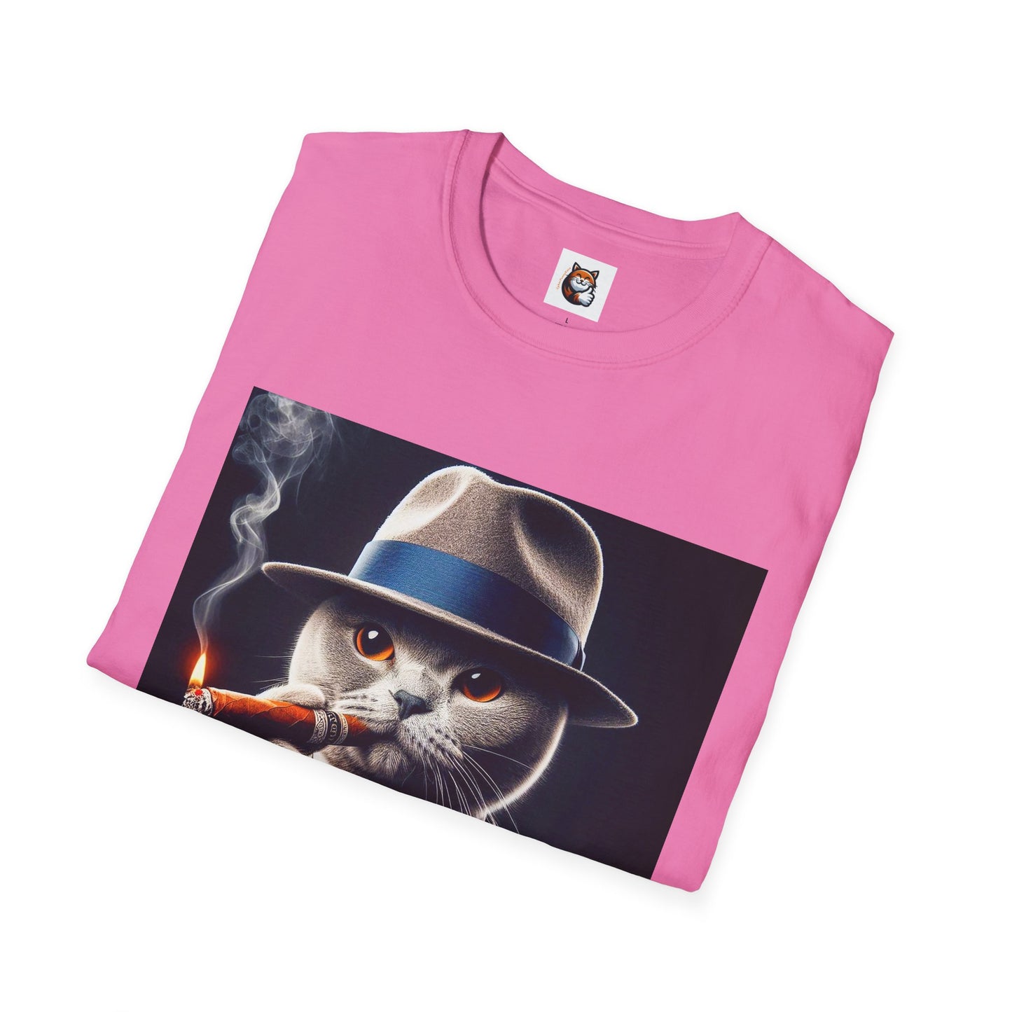 Russian Blue Cat  smoking and cigars T-Shirt