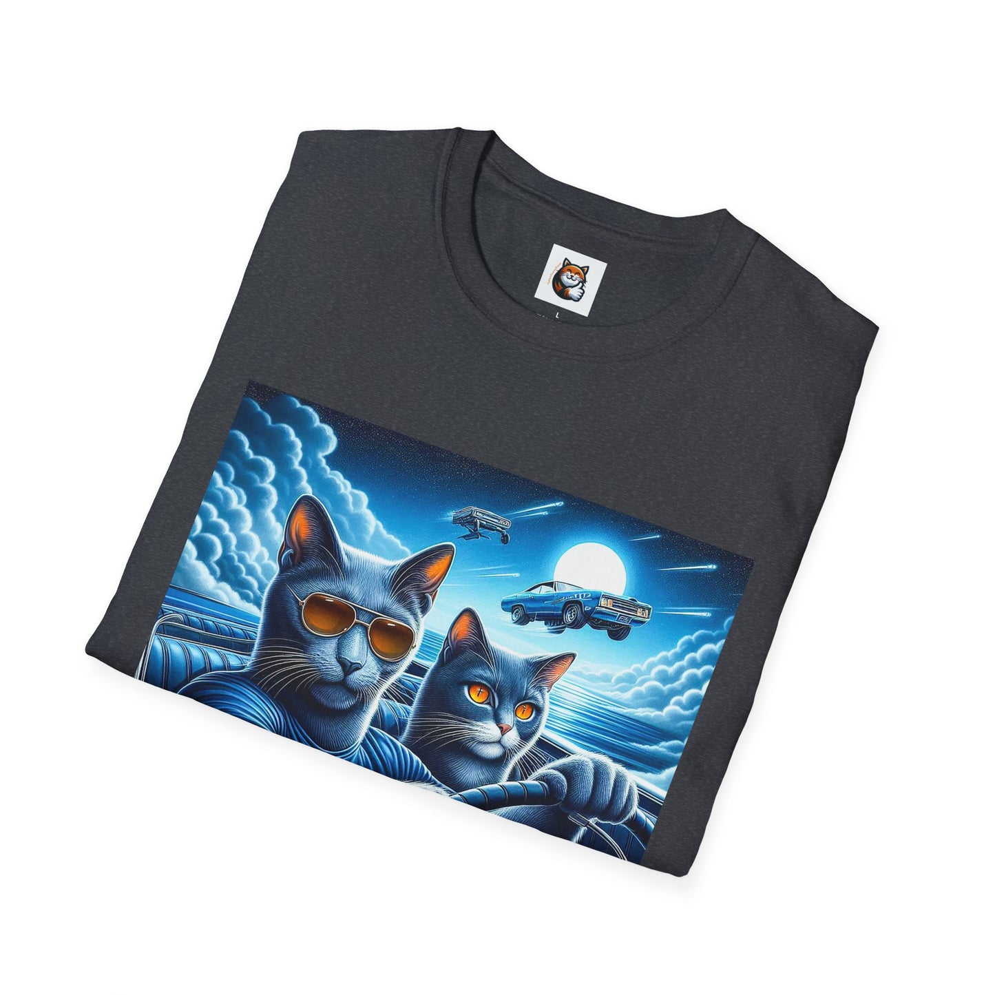 Russian Blue Cat pretty night T-Shirt