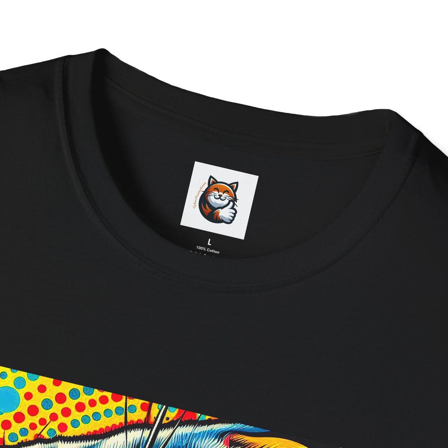 Scottish Fold Cat yellow comic book shirt