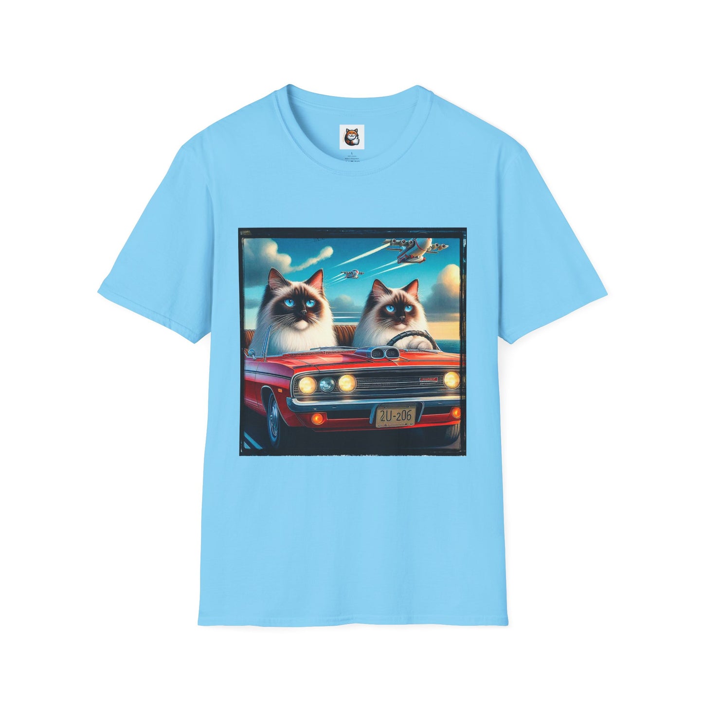 Wacky Birman night driving Softstyle T-Shirt