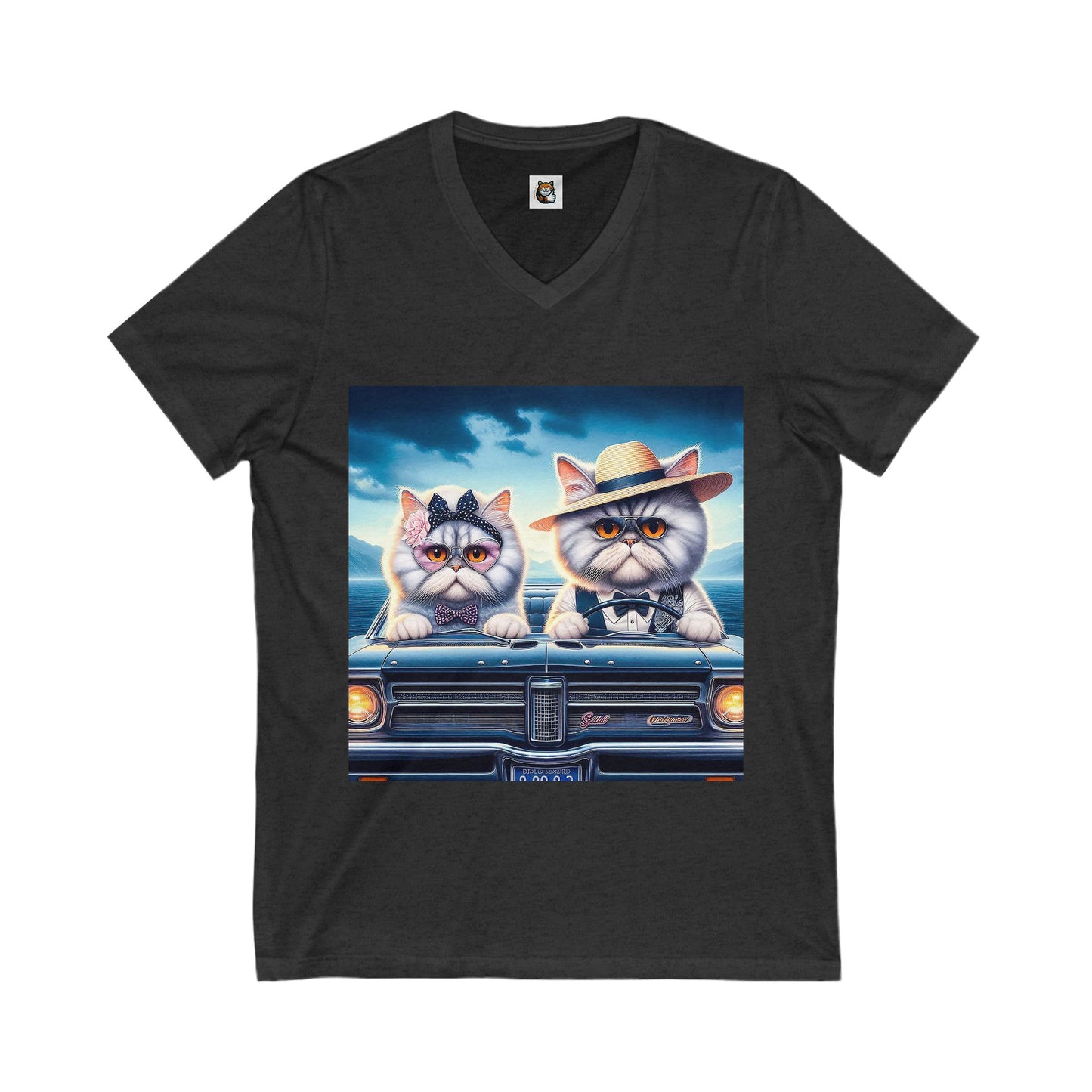 - Selkirk Rex V-Neck old fashioned couple