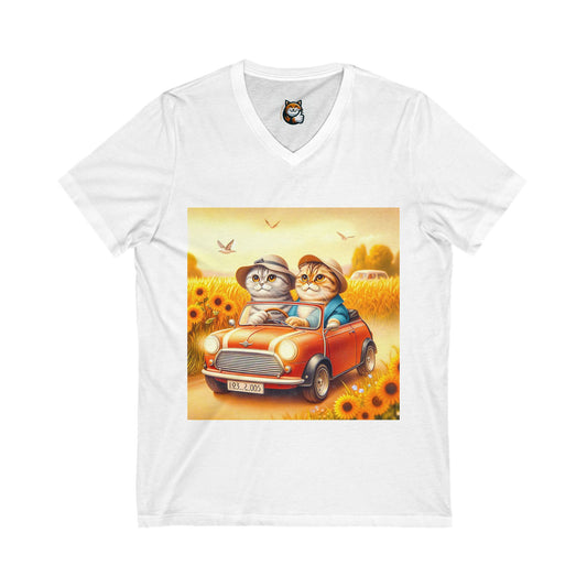 Scottish Fold Cat sunflowers shirt