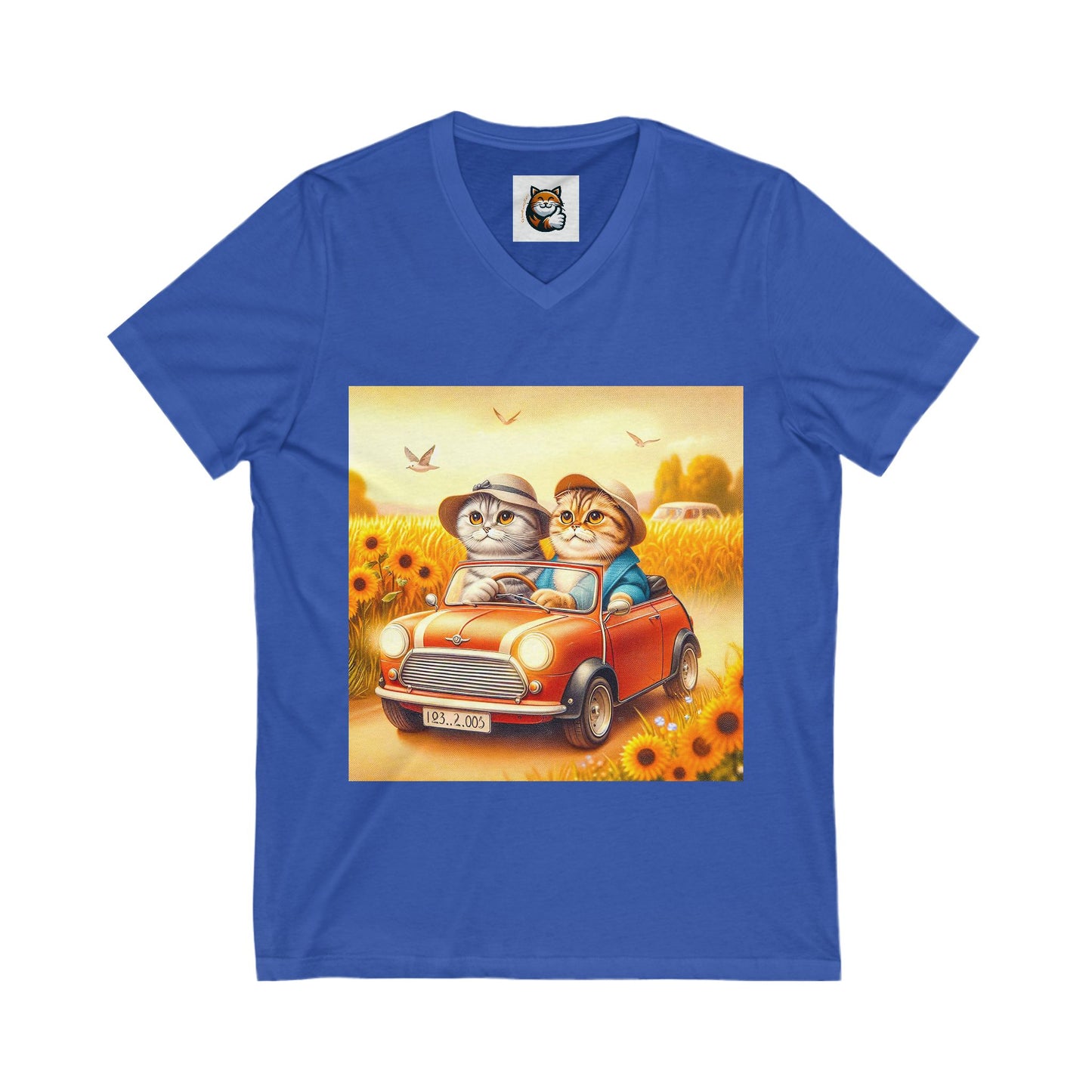 Scottish Fold Cat sunflowers shirt