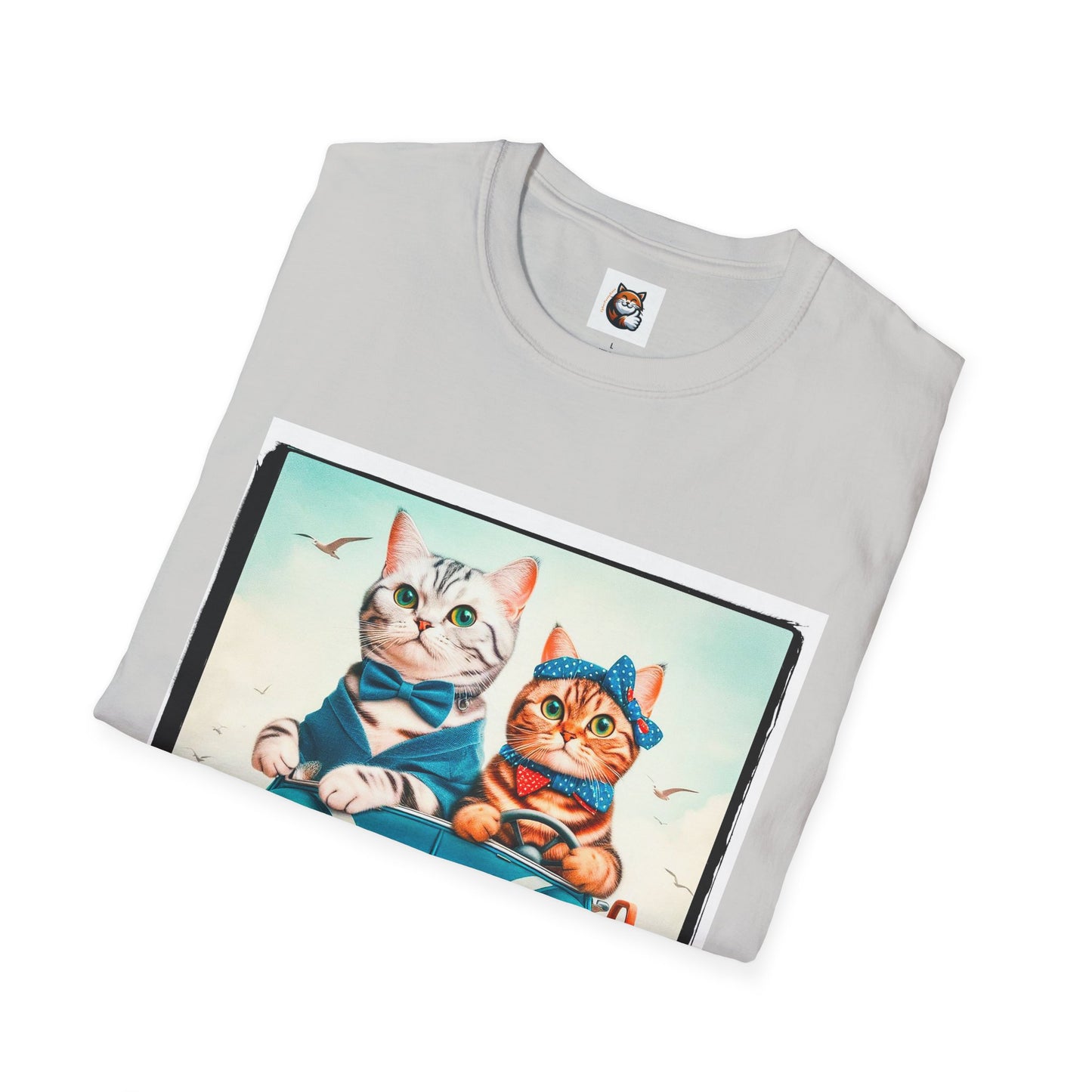 American Shorthair couple driving Softstyle T-Shirt