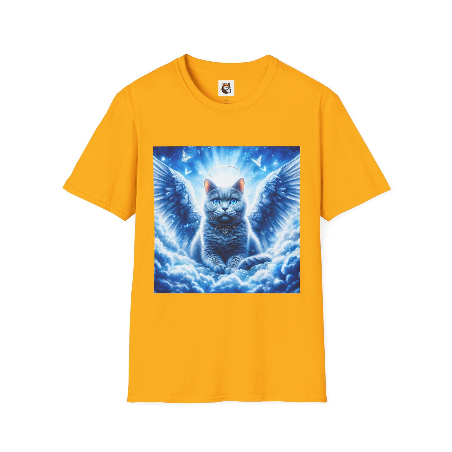 Russian Blue Cat Unisex Softstyle T-Shirt