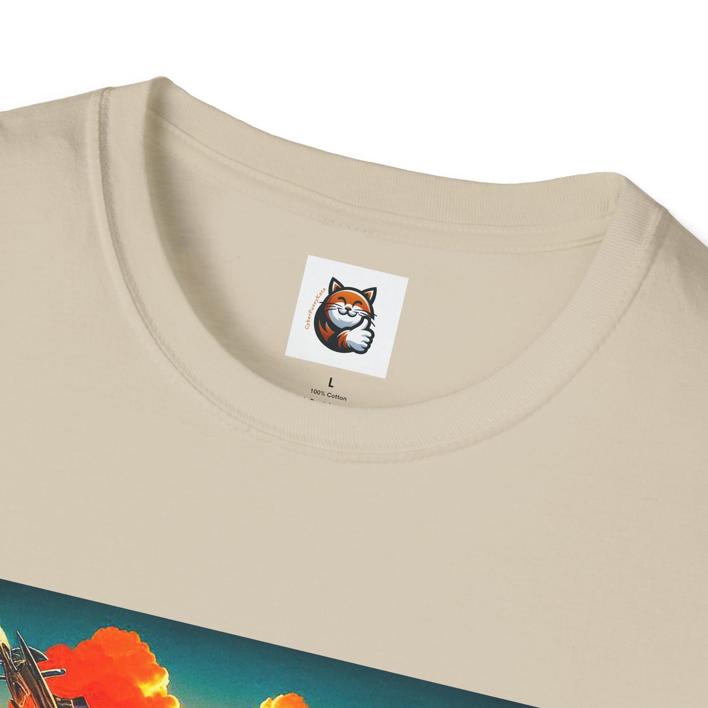 Wacky Domestic Cat Unisex Softstyle T-Shirt